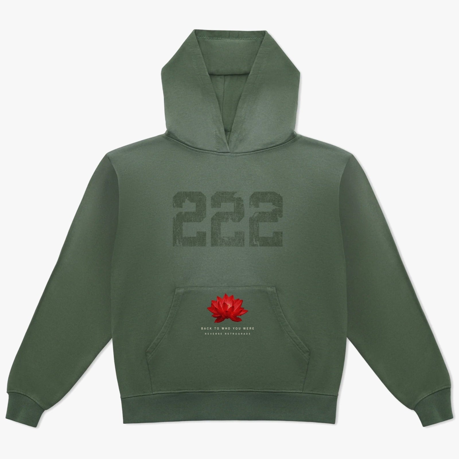 “222 Lotus” Hoodie in Potassium Green