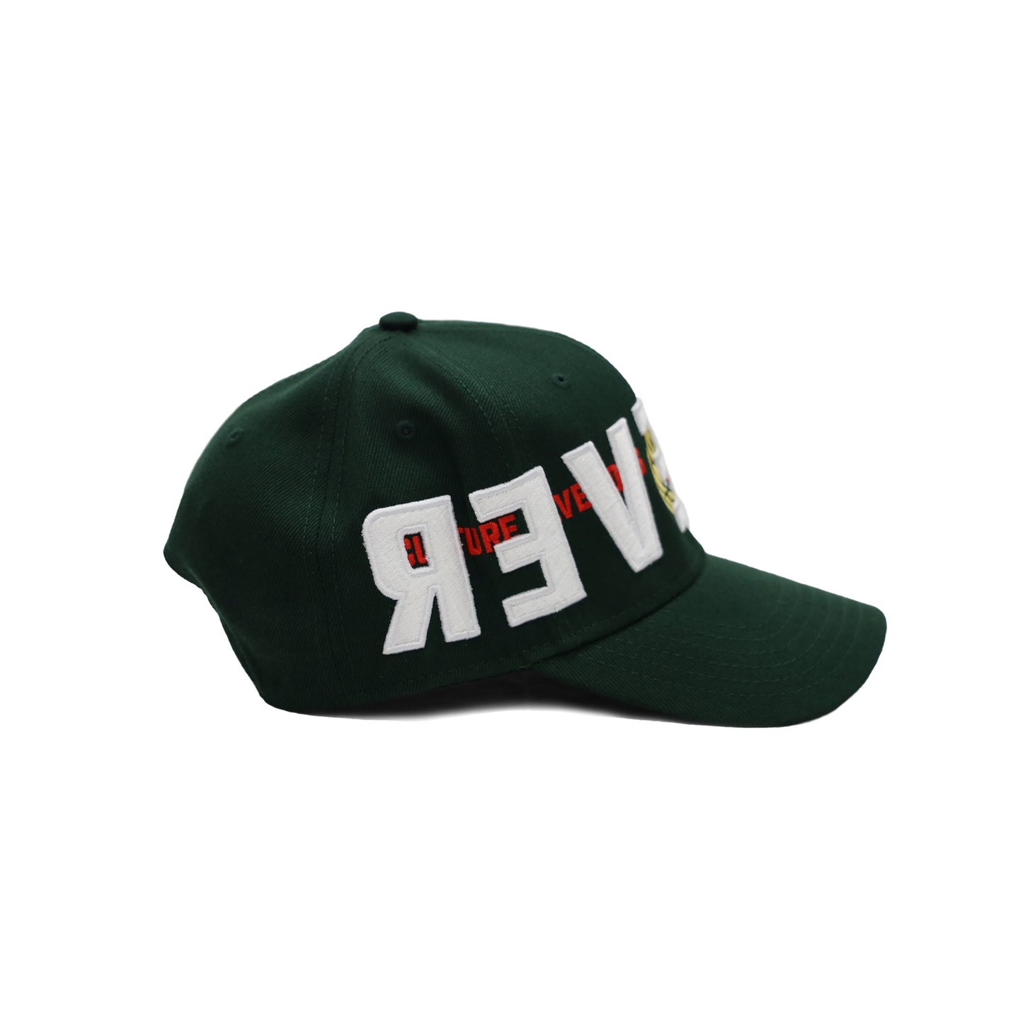 "Culture Never Dies Stacked Hat" Dark Green