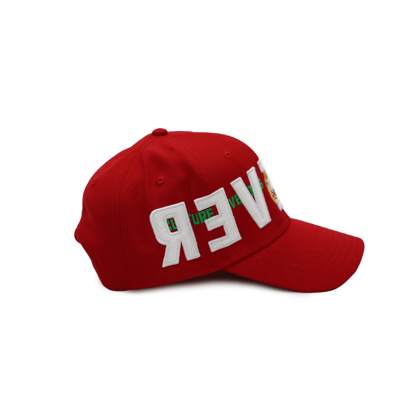 "Culture Never Dies Stacked Hat" Red