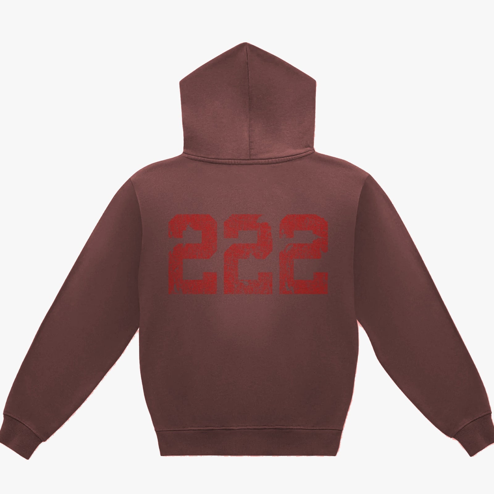 “From the Mud” Zip in chocolate, back with red 222